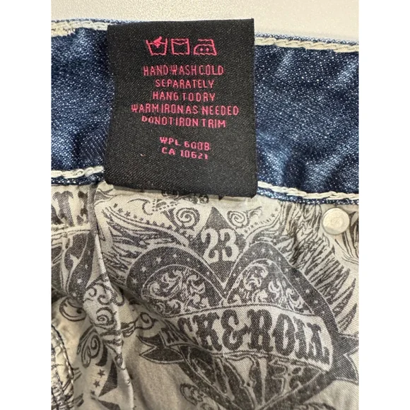 Rock & Roll Cowgirl Mid-Rise Bootcut Jeans, Size 32x32 - Picture 9 of 9